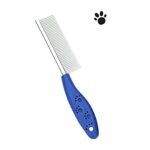 Stainless Steel Pet Comb Single Sided (Colors May Vary)