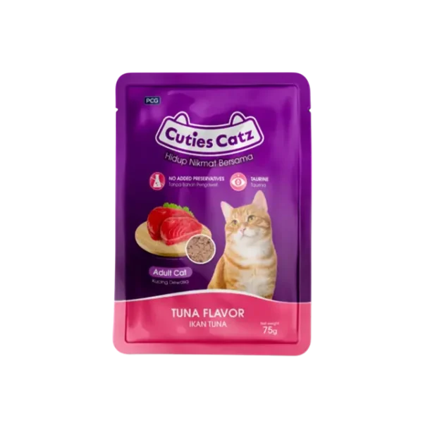 Cuties Catz Adult Cat Pouch Tuna 75g