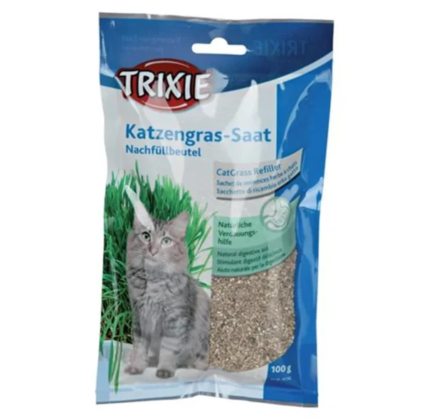 Trixie Cat Grass Refiller, Soft and Rich in Vitamins - Image 1