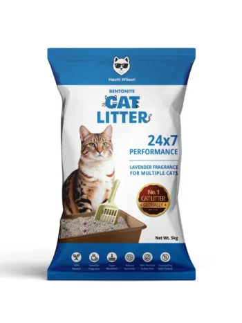 Hachi Wilson Cat Litter 5kg |Bentonite | Lavender Scented
