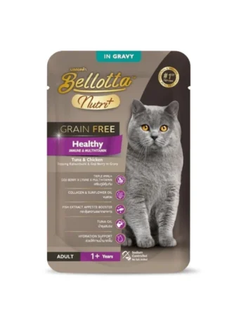 Bellotta Nutri+ Pouch Healthy Tuna & Chicken Jelly Grain Free 70g