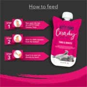 Kitty Yums Lickable Tuna & Bonito Creamy Cat Treat 80g - Image 2